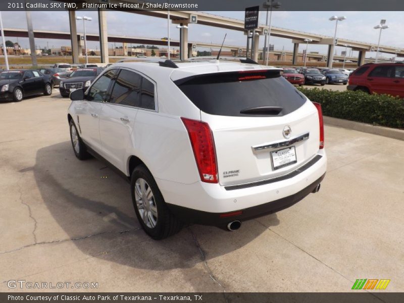 Platinum Ice Tricoat / Shale/Brownstone 2011 Cadillac SRX FWD