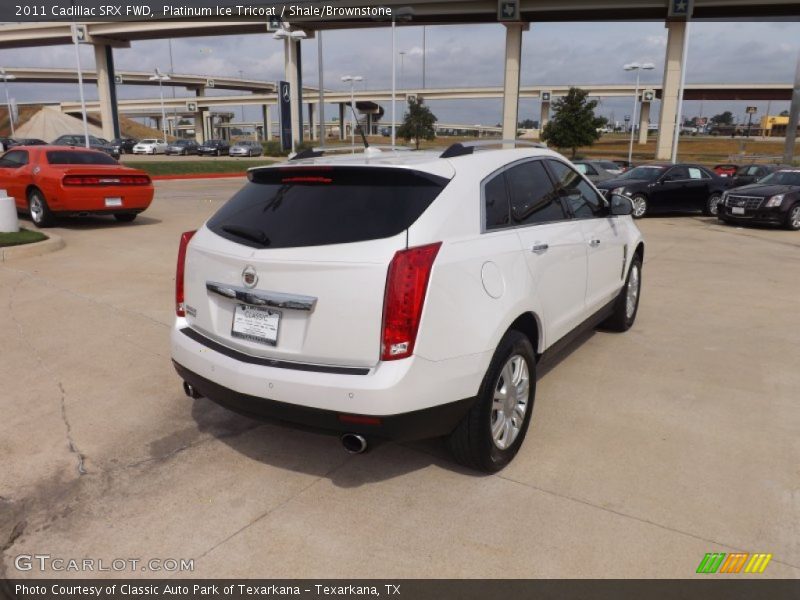 Platinum Ice Tricoat / Shale/Brownstone 2011 Cadillac SRX FWD