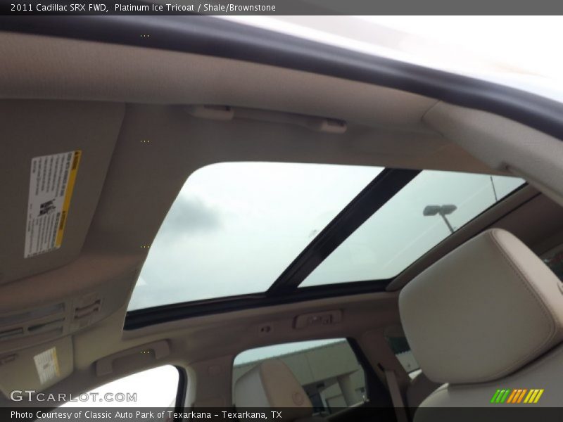 Platinum Ice Tricoat / Shale/Brownstone 2011 Cadillac SRX FWD