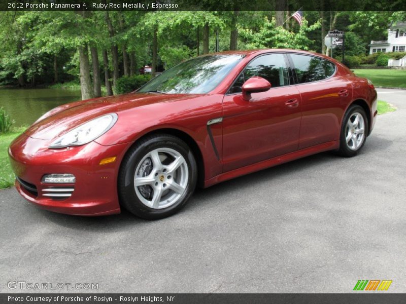 Front 3/4 View of 2012 Panamera 4