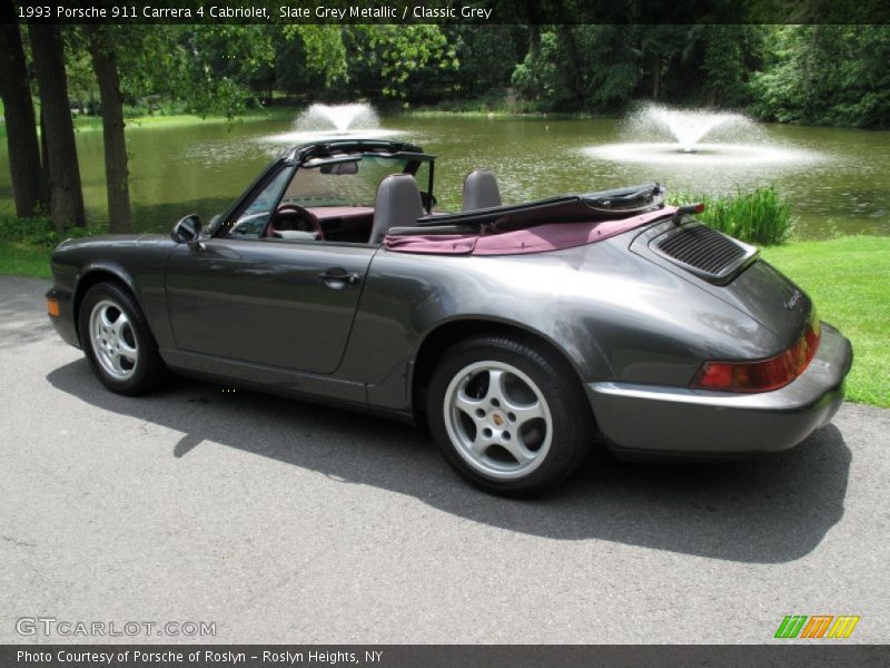 Slate Grey Metallic / Classic Grey 1993 Porsche 911 Carrera 4 Cabriolet