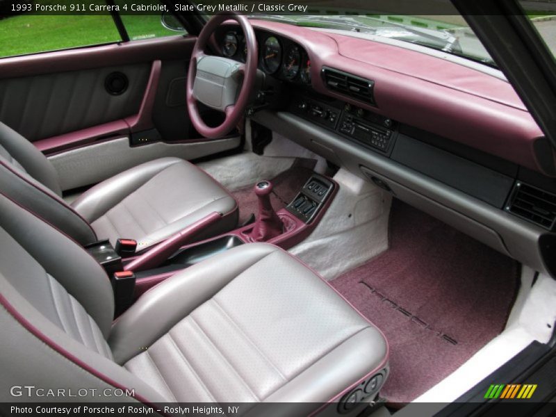  1993 911 Carrera 4 Cabriolet Classic Grey Interior