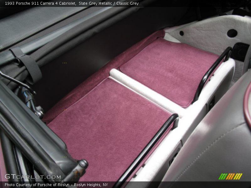 Slate Grey Metallic / Classic Grey 1993 Porsche 911 Carrera 4 Cabriolet