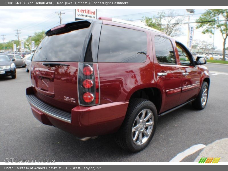 Red Jewel Tintcoat / Cocoa/Light Cashmere 2008 GMC Yukon Denali AWD