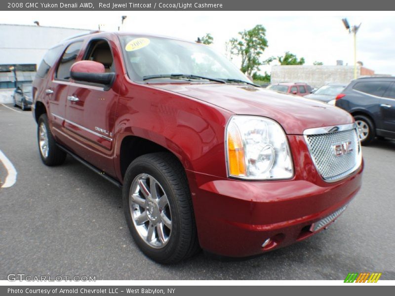 Red Jewel Tintcoat / Cocoa/Light Cashmere 2008 GMC Yukon Denali AWD