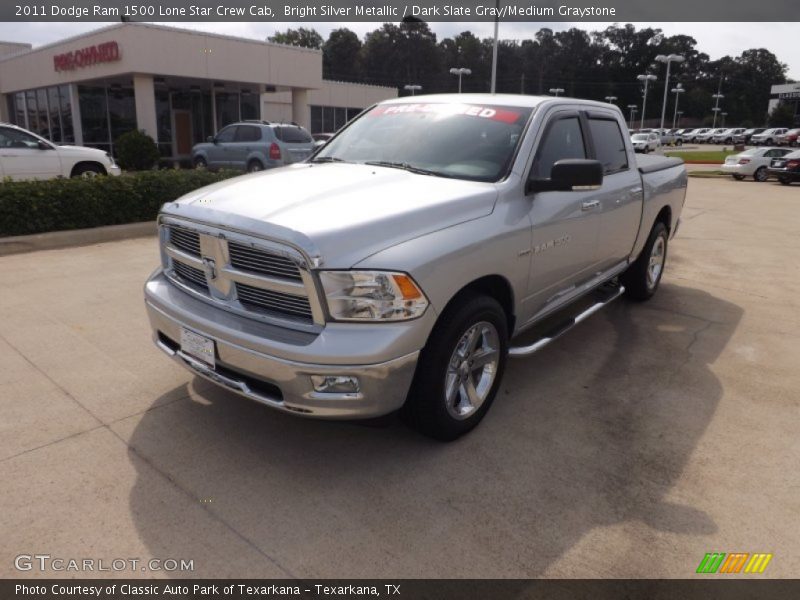 Bright Silver Metallic / Dark Slate Gray/Medium Graystone 2011 Dodge Ram 1500 Lone Star Crew Cab