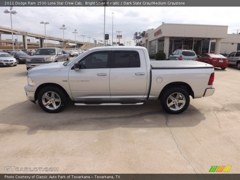 Bright Silver Metallic / Dark Slate Gray/Medium Graystone 2011 Dodge Ram 1500 Lone Star Crew Cab