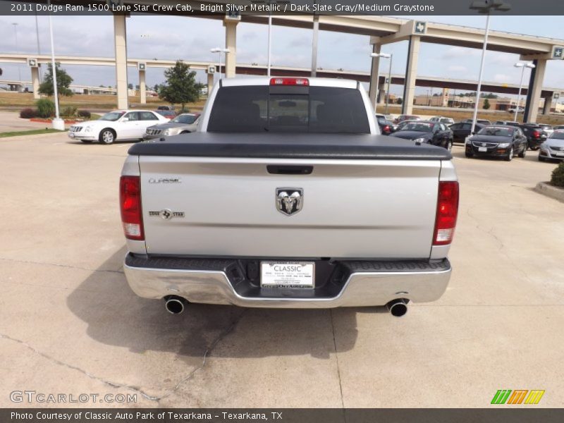 Bright Silver Metallic / Dark Slate Gray/Medium Graystone 2011 Dodge Ram 1500 Lone Star Crew Cab