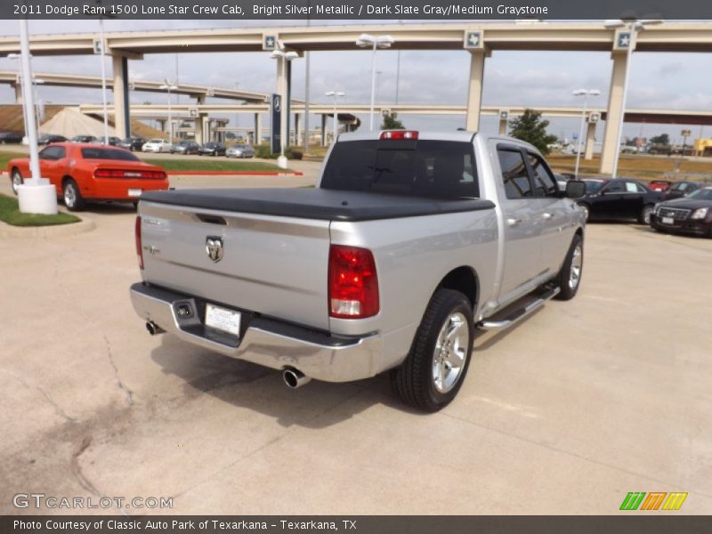 Bright Silver Metallic / Dark Slate Gray/Medium Graystone 2011 Dodge Ram 1500 Lone Star Crew Cab