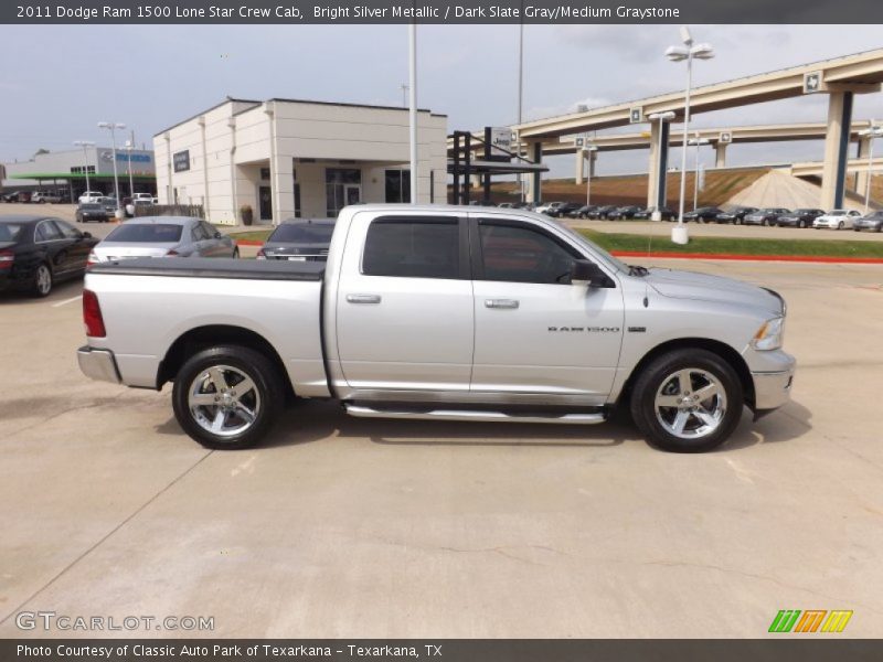 Bright Silver Metallic / Dark Slate Gray/Medium Graystone 2011 Dodge Ram 1500 Lone Star Crew Cab