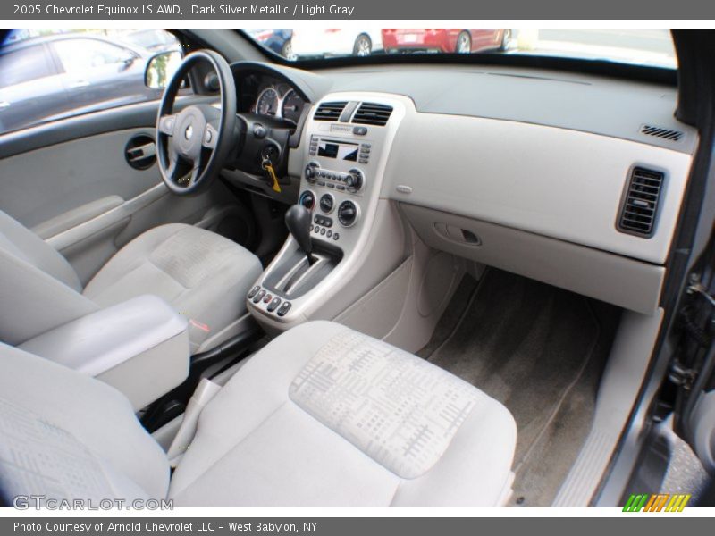 Dark Silver Metallic / Light Gray 2005 Chevrolet Equinox LS AWD