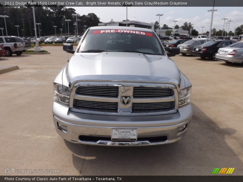 Bright Silver Metallic / Dark Slate Gray/Medium Graystone 2011 Dodge Ram 1500 Lone Star Crew Cab