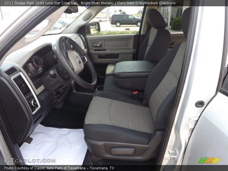 Bright Silver Metallic / Dark Slate Gray/Medium Graystone 2011 Dodge Ram 1500 Lone Star Crew Cab