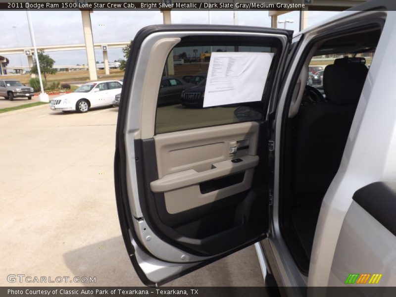 Bright Silver Metallic / Dark Slate Gray/Medium Graystone 2011 Dodge Ram 1500 Lone Star Crew Cab