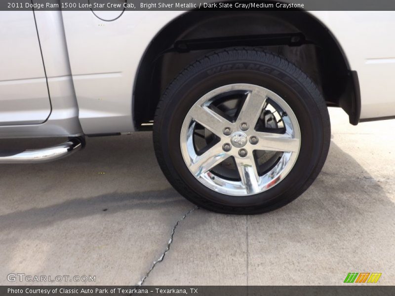 Bright Silver Metallic / Dark Slate Gray/Medium Graystone 2011 Dodge Ram 1500 Lone Star Crew Cab