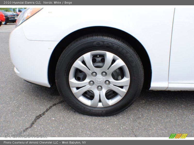 Nordic White / Beige 2010 Hyundai Elantra GLS