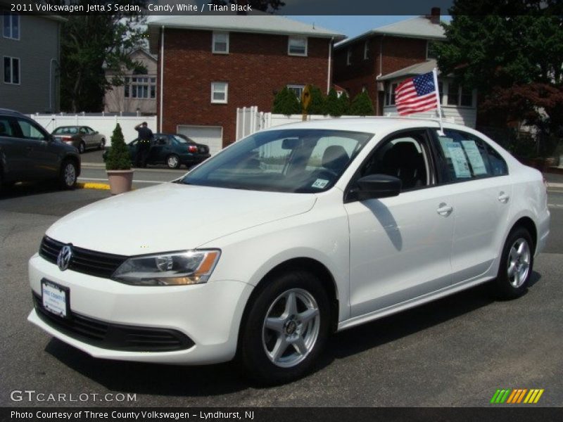 Candy White / Titan Black 2011 Volkswagen Jetta S Sedan