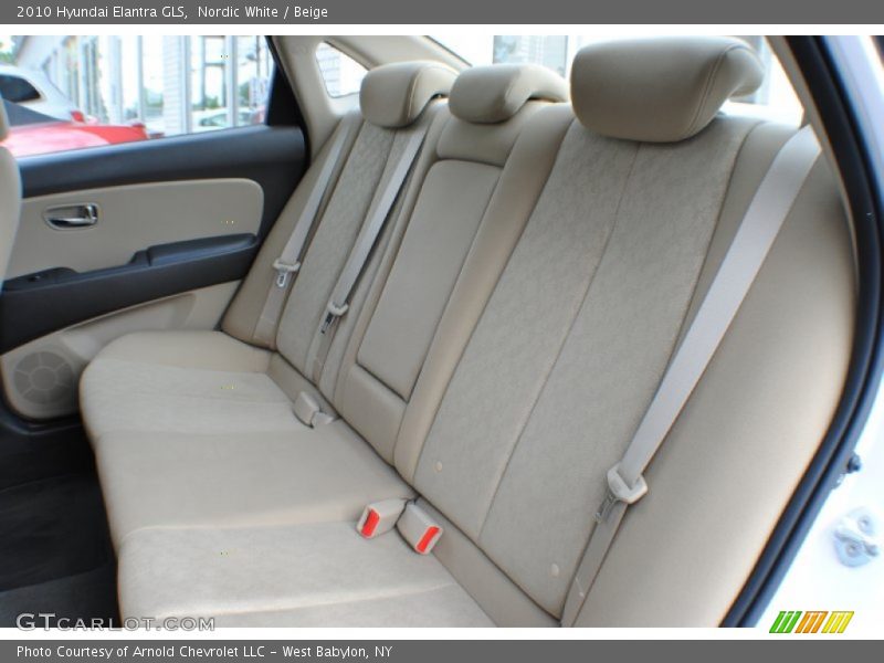 Nordic White / Beige 2010 Hyundai Elantra GLS