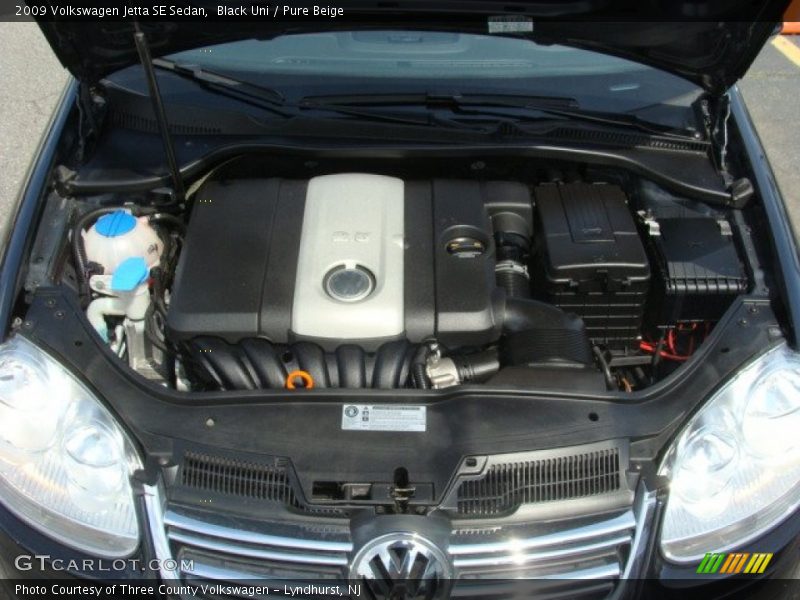Black Uni / Pure Beige 2009 Volkswagen Jetta SE Sedan