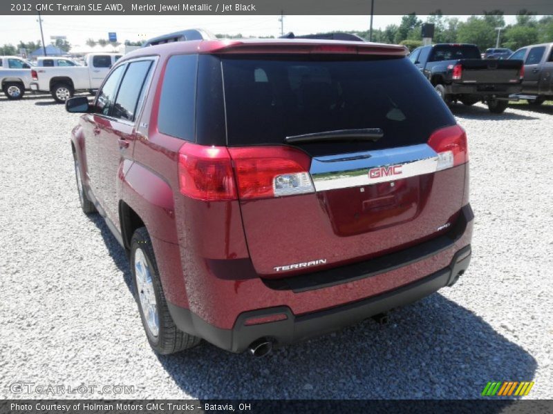Merlot Jewel Metallic / Jet Black 2012 GMC Terrain SLE AWD