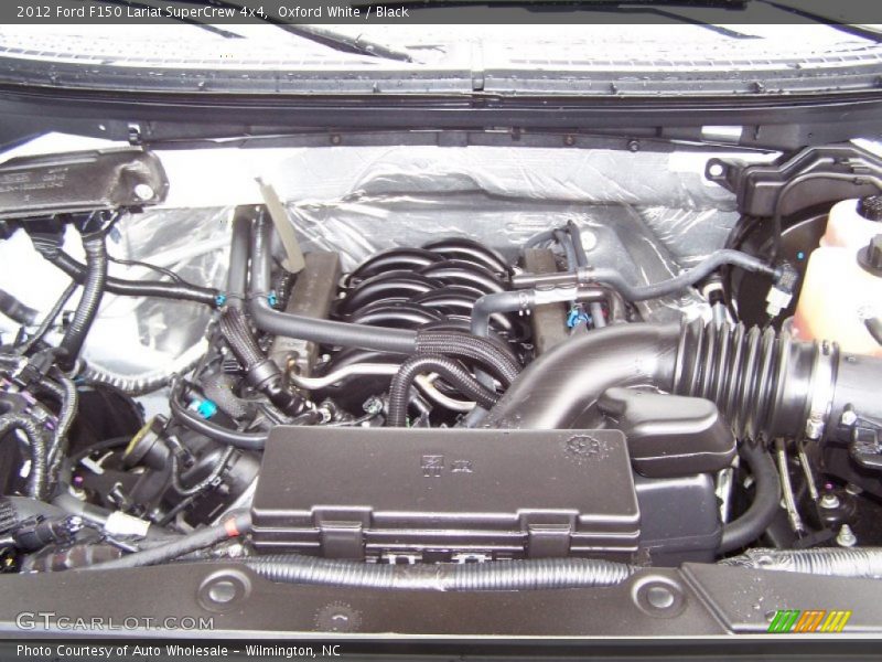 Oxford White / Black 2012 Ford F150 Lariat SuperCrew 4x4