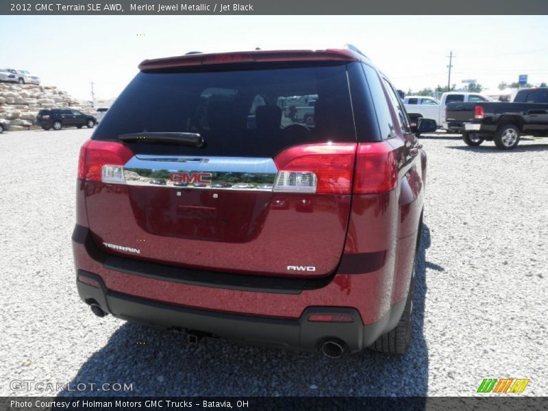 Merlot Jewel Metallic / Jet Black 2012 GMC Terrain SLE AWD