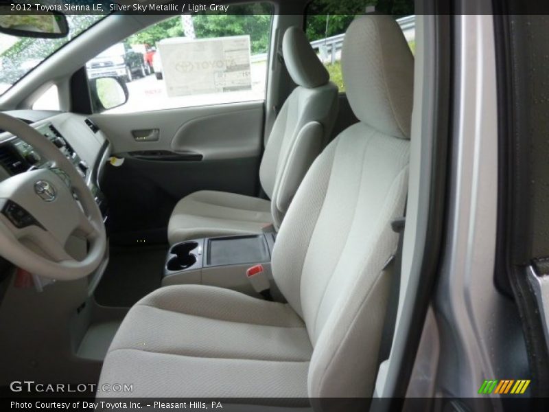 Silver Sky Metallic / Light Gray 2012 Toyota Sienna LE