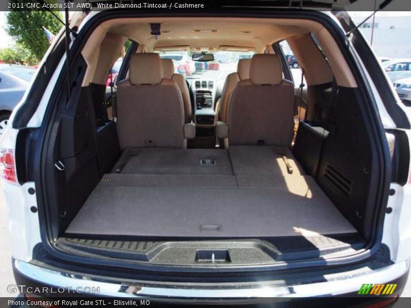 White Diamond Tintcoat / Cashmere 2011 GMC Acadia SLT AWD