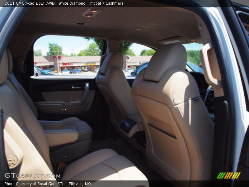White Diamond Tintcoat / Cashmere 2011 GMC Acadia SLT AWD