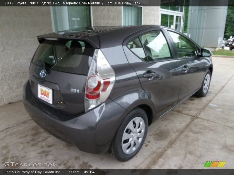 Magnetic Gray Metallic / Light Blue Gray/Black 2012 Toyota Prius c Hybrid Two