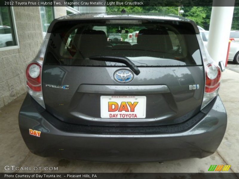 Magnetic Gray Metallic / Light Blue Gray/Black 2012 Toyota Prius c Hybrid Two