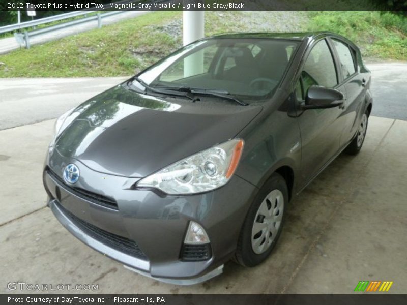 Magnetic Gray Metallic / Light Blue Gray/Black 2012 Toyota Prius c Hybrid Two