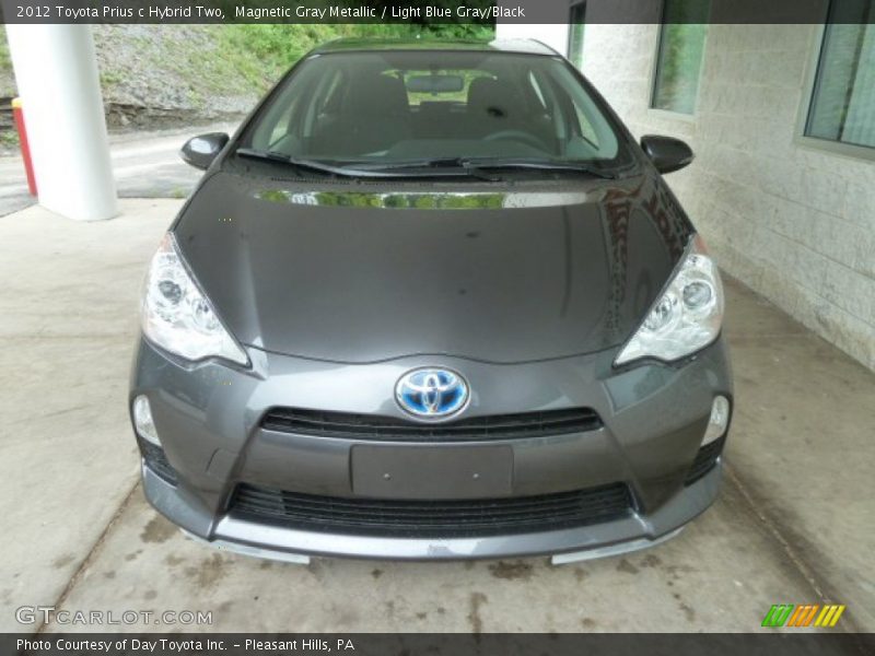 Magnetic Gray Metallic / Light Blue Gray/Black 2012 Toyota Prius c Hybrid Two