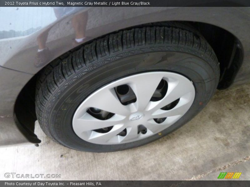 Magnetic Gray Metallic / Light Blue Gray/Black 2012 Toyota Prius c Hybrid Two