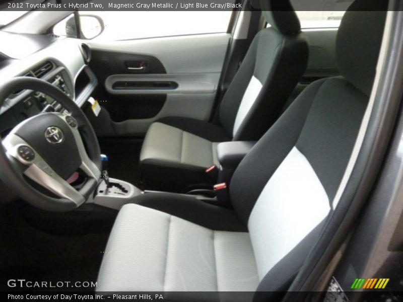 Magnetic Gray Metallic / Light Blue Gray/Black 2012 Toyota Prius c Hybrid Two