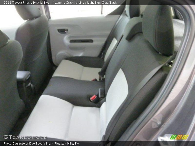 Magnetic Gray Metallic / Light Blue Gray/Black 2012 Toyota Prius c Hybrid Two