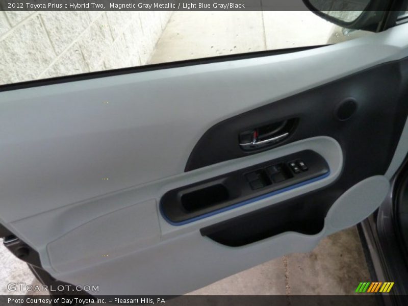 Magnetic Gray Metallic / Light Blue Gray/Black 2012 Toyota Prius c Hybrid Two