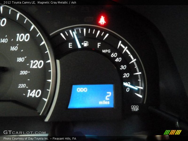 Magnetic Gray Metallic / Ash 2012 Toyota Camry LE
