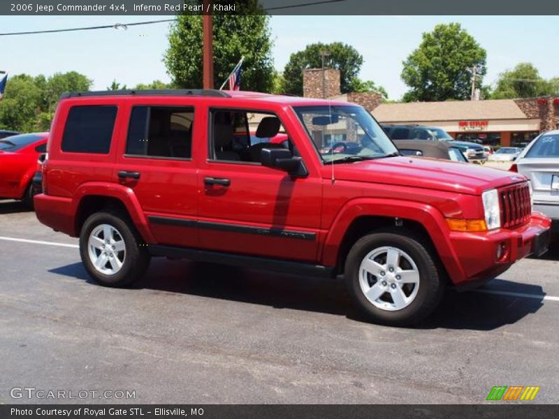 Inferno Red Pearl / Khaki 2006 Jeep Commander 4x4