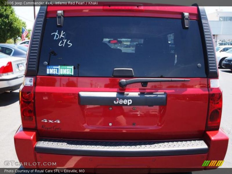 Inferno Red Pearl / Khaki 2006 Jeep Commander 4x4