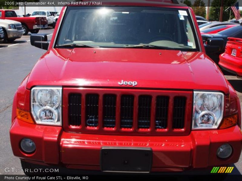 Inferno Red Pearl / Khaki 2006 Jeep Commander 4x4