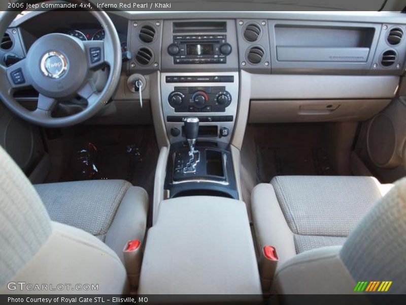 Inferno Red Pearl / Khaki 2006 Jeep Commander 4x4