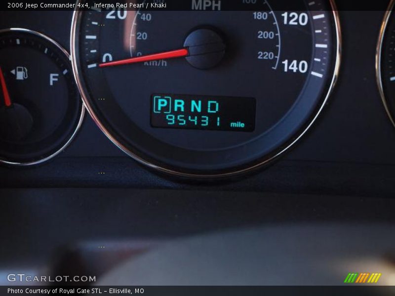 Inferno Red Pearl / Khaki 2006 Jeep Commander 4x4
