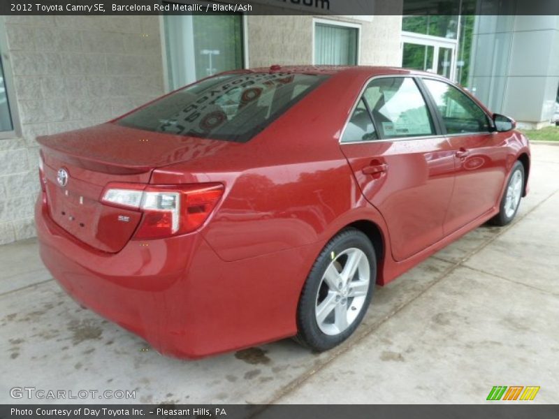 Barcelona Red Metallic / Black/Ash 2012 Toyota Camry SE