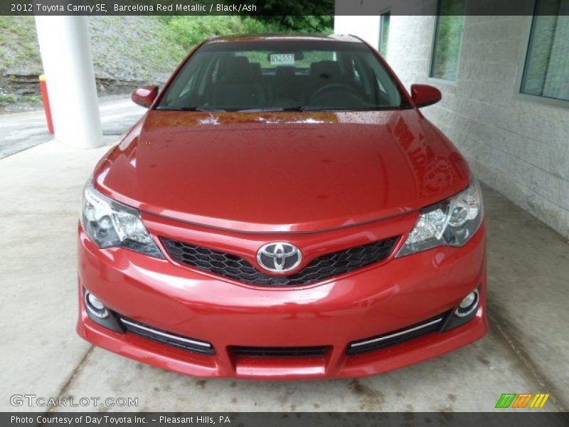 Barcelona Red Metallic / Black/Ash 2012 Toyota Camry SE