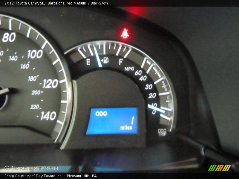 Barcelona Red Metallic / Black/Ash 2012 Toyota Camry SE
