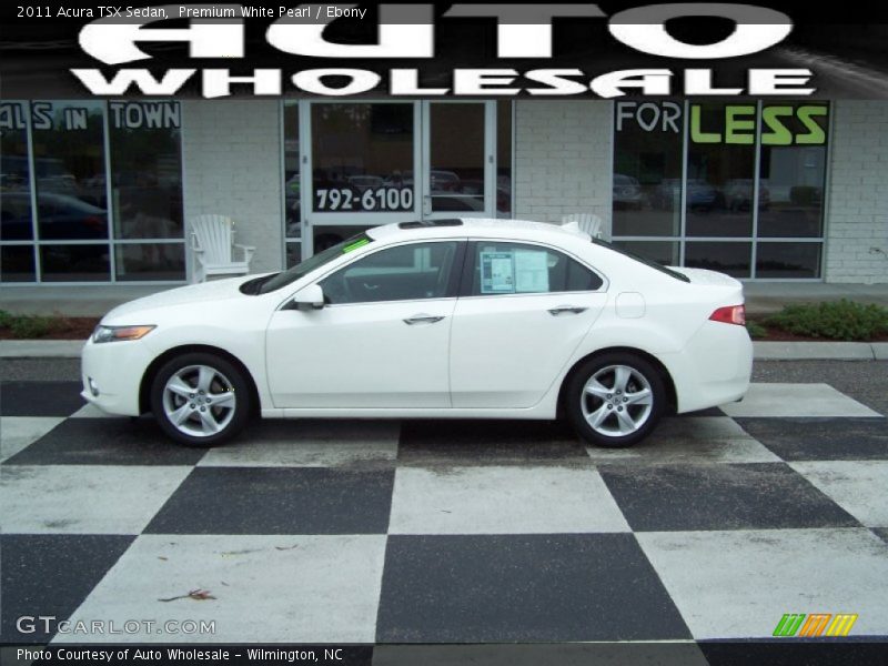 Premium White Pearl / Ebony 2011 Acura TSX Sedan
