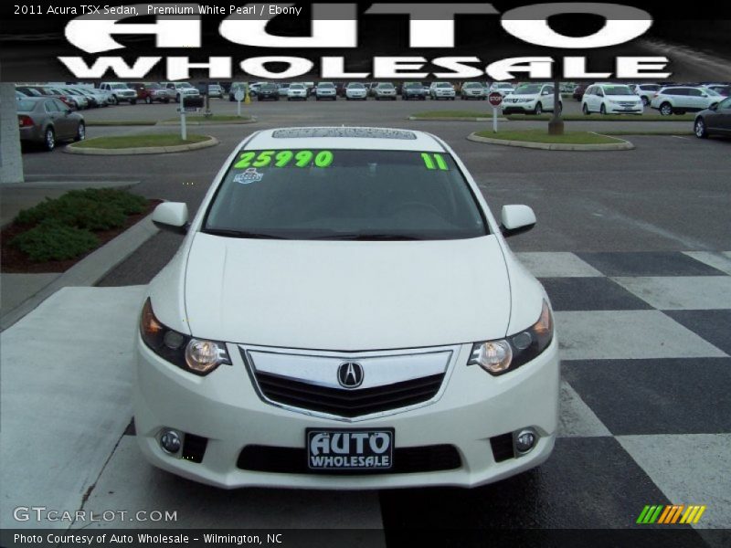 Premium White Pearl / Ebony 2011 Acura TSX Sedan