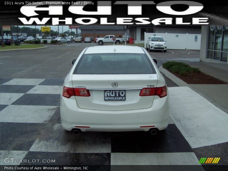 Premium White Pearl / Ebony 2011 Acura TSX Sedan