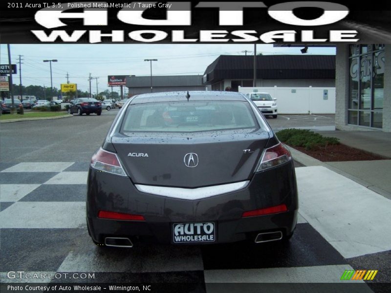 Polished Metal Metallic / Taupe Gray 2011 Acura TL 3.5